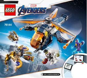 Manuál Lego set 76144 Super Heroes Avengers: Hulk a výsadek vrtulníkem