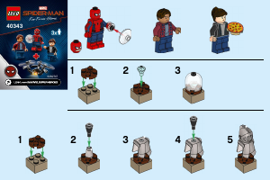 Bruksanvisning Lego set 40343 Super Heroes Spider-Man og innbrudd i museet