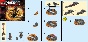 Rokasgrāmata Lego set 70685 Ninjago Spindžitsu sprādziens — Cole