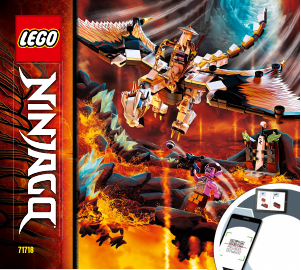 Manual Lego set 71718 Ninjago O Dragão de Combate de Wu