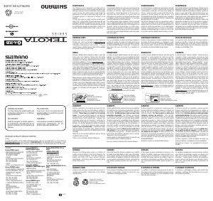 Mode d’emploi Shimano Tekota 300LC Moulinet de pêche