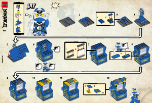 Bruksanvisning Lego set 71715 Ninjago Avatar Jay – arkadespill