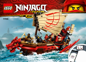 Brugsanvisning Lego set 71705 Ninjago Skæbnebåden