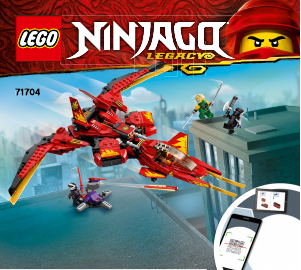 Manual Lego set 71704 Ninjago Kai fighter