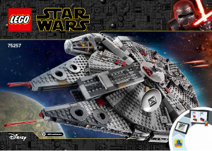 Instrukcja Lego set 75257 Star Wars Sokół Millennium