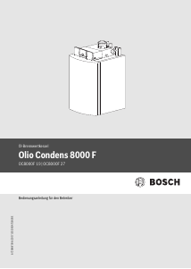 Bedienungsanleitung Bosch OC8000F 27 Olio Condens Zentralheizungskessel