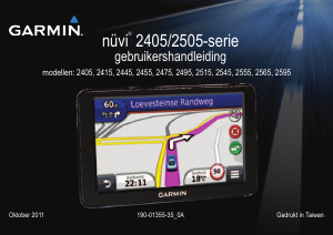 Handleiding Garmin nuvi 2545LMT Navigatiesysteem