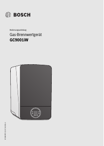 Bedienungsanleitung Bosch GC9001iW 20 E 21/23 Zentralheizungskessel