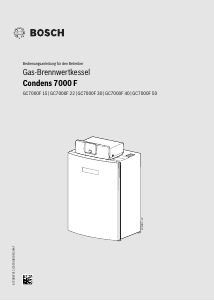 Bedienungsanleitung Bosch GC7000F 50 23 Zentralheizungskessel