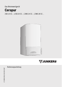 Bedienungsanleitung Junkers ZSB 14-5C 23 S0000 Cerapur Zentralheizungskessel