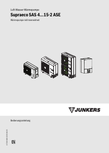 Bedienungsanleitung Junkers SAS 8-2 ASE Supraeco Wärmepumpe