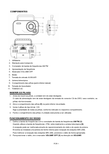 Manual Denver TR-54C Rádio