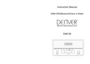 Instrukcja Denver DAB-36 Radio