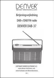 Brugsanvisning Denver DAB-37 Radio