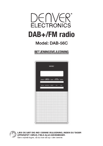 Brugsanvisning Denver DAB-56C Radio