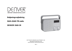 Brugsanvisning Denver DAB-39 Radio