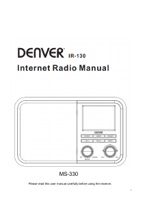 Manual Denver IR-130 Radio