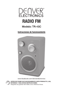 Manual de uso Denver TR-43C Radio