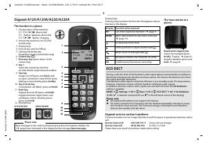 Handleiding Gigaset A220A Draadloze telefoon