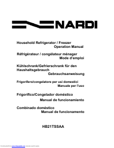 Mode d’emploi Nardi HB21TSSAA Réfrigérateur combiné