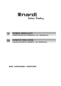 Manual Nardi FEX97S62XN4 Oven