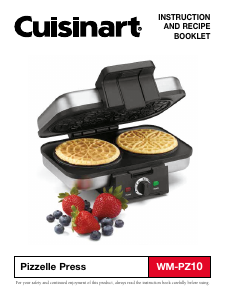 Manual Cuisinart WM-PZ10 Waffle Maker