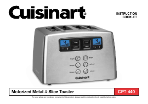 Manual de uso Cuisinart CPT-440 Tostador