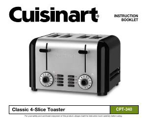 Handleiding Cuisinart CPT-340 Broodrooster