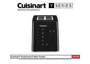 Manual de uso Cuisinart CPT-T20 Tostador