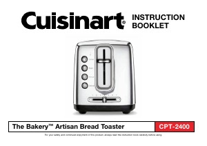 Manual de uso Cuisinart CPT-2400 Tostador