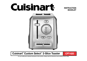 Manual de uso Cuisinart CPT-620 Tostador