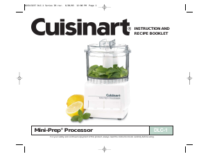 Manual Cuisinart DLC-1SS Food Processor