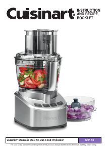 Manual Cuisinart SFP-13 Food Processor