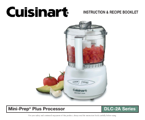 Manual Cuisinart DLC-2A Food Processor