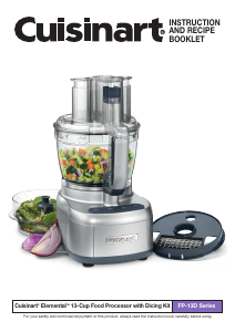 Manual Cuisinart FP-13DGM Food Processor