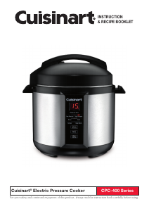 Manual de uso Cuisinart CPC-400 Olla a presión