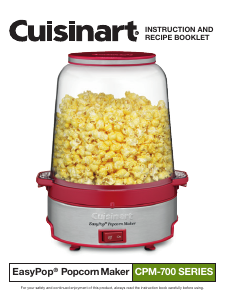 Manual Cuisinart CPM-700 Popcorn Machine