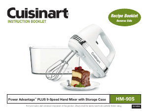 Manual Cuisinart HM-90S Hand Mixer