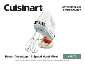 Handleiding Cuisinart HM-70 Handmixer