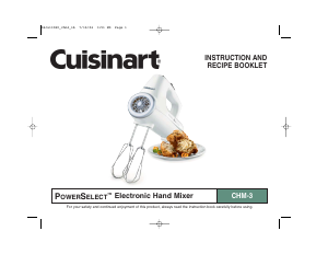 Manual Cuisinart CHM-3 PowerSelect Hand Mixer