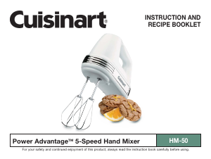 Manual Cuisinart HM-50 Hand Mixer