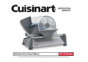 Manual de uso Cuisinart FS-75 Cortafiambres