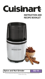 Manual de uso Cuisinart SG-10 Picador