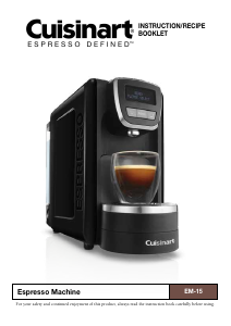 Manual Cuisinart EM-15 Espresso Machine