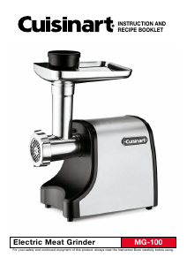 Manual Cuisinart MG-100 Meat Grinder