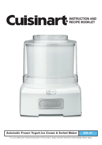 Handleiding Cuisinart ICE-21 IJsmachine