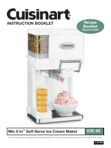 Manual Cuisinart ICE-45 Ice Cream Machine