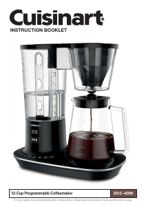 Manual de uso Cuisinart DCC-4000 Máquina de café