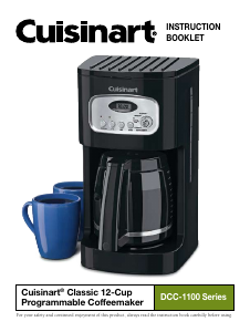 Manual Cuisinart DCC-1100BK Coffee Machine