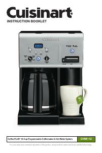 Manual de uso Cuisinart CHW-12 Máquina de café